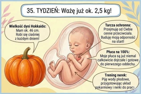 35 Rozwój dziecka w 35 tygodniu ciąży
